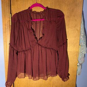 Maroon Blouse